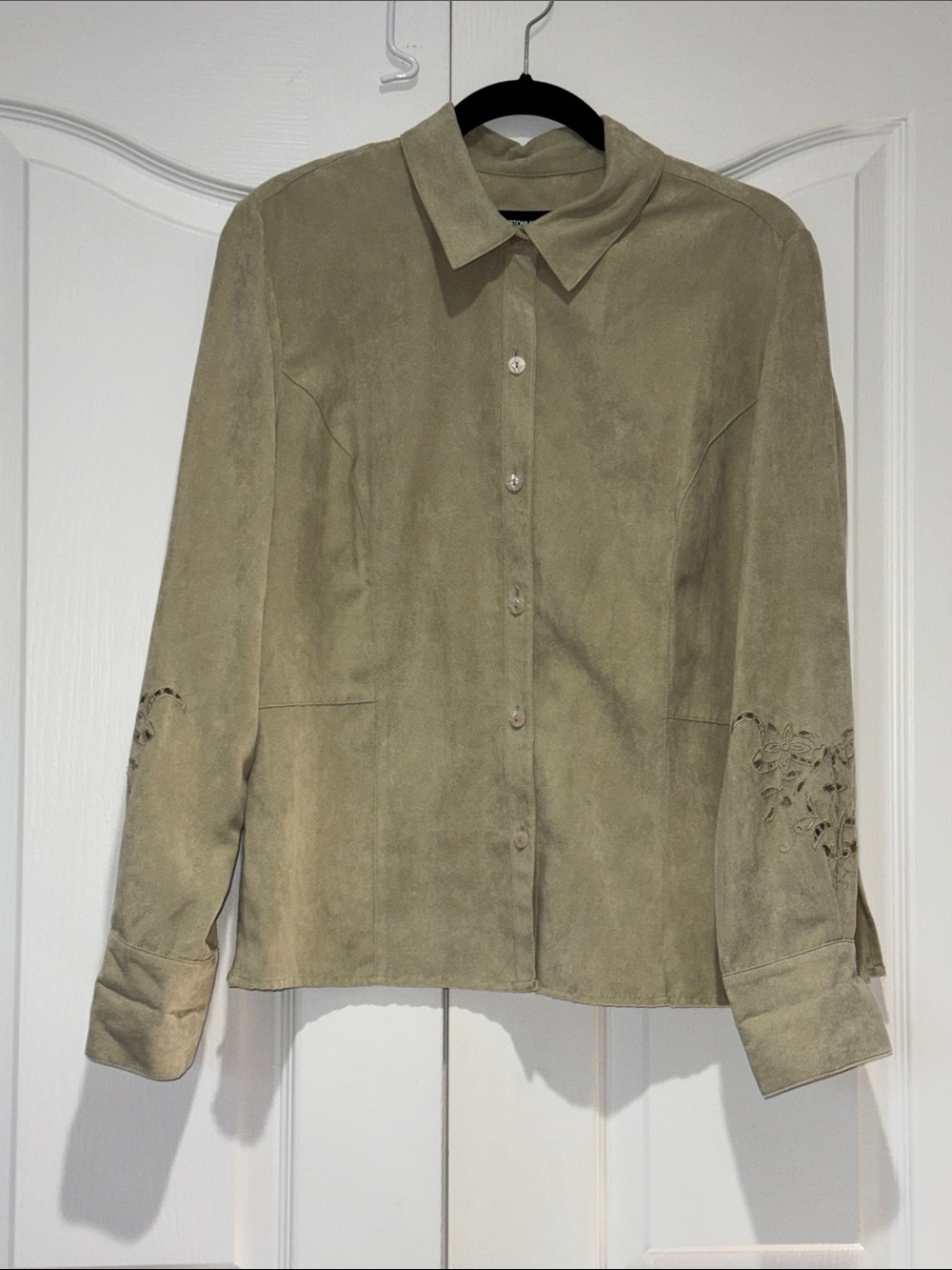 Vintage Norton McNaughton Faux Suede Tan Garment - Size 12